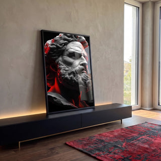 Quadro Decorativo Energia da Dualidade em ambiente decorado - quadros decorativos para sala