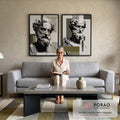 Quadro Decorativo Clássico e Moderno em sala de estar moderna - quadros decorativos para sala