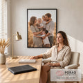 Foto Personalizada Tela Vertical em escritorio moderno - quadros decorativos para sala