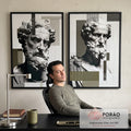 Quadro Decorativo Clássico e Moderno em escritorio moderno - quadros decorativos para sala