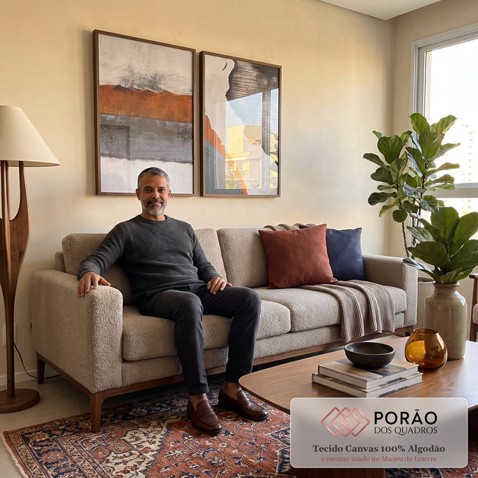 Quadro Decorativo Energia Vibrante: Revitalize seu Espaço em sala de estar moderna - quadros decorativos para sala