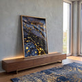 Quadro Decorativo Misteriosa Elegância Abstracta em ambiente decorado - quadros decorativos para sala