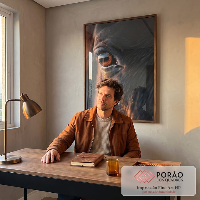 Quadro Decorativo Olhos da Natureza em escritorio moderno - quadros decorativos para sala