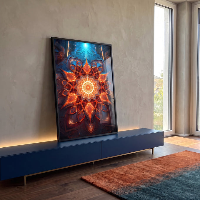 Quadro Decorativo: Mandalas que Energizam Seu Ambiente em ambiente decorado - quadros decorativos para sala