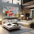 Quadro Decorativo Floral: Inspiração e Serenidade - quadros decorativos 1 Tela, 1 Tela Horizontal - em sala moderna