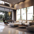 Quadro Decorativo: Amor e Gratidão em Flor - quadros decorativos 1 Tela Vertical, 3 Telas - em sala moderna