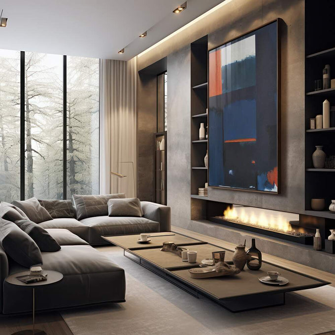 Quadro Decorativo: Explosão de Cores - Transforme seu Espaço - quadros decorativos para sala 1 Tela Vertical, 3 Telas - em quarto contemporaneo
