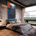 Quadro Decorativo: Explosão de Cores - Transforme seu Espaço - quadros decorativos para sala 1 Tela Vertical, 3 Telas - em living room premium