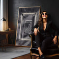 Quadro Decorativo: Jornada ao Desconhecido Único - quadros decorativos para sala 1 Tela Vertical, 3 Telas - em quarto contemporaneo