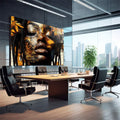 Quadro Decorativo Mulher Detalhes com Flores - quadros decorativos para sala 1 Tela, 1 Tela Horizontal - em living room premium