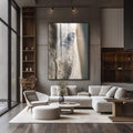 Quadro Decorativo Olhar do Cavalo | quadros decorativos para sala | Rosto em preto e branco com iluminação lateral dramática destacando texturas e contraste | Porao dos Quadros