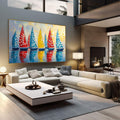 Quadro Decorativo Alto-Mar Vibrante e Livre | quadros decorativos | Sete veleiros coloridos com reflexos em água espelhada e luz vibrante | em Quadros para Escritorio | Porao dos Quadros