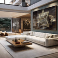 Quadro Decorativo Encantos de Jerusalém: Sinta a Fé - quadros decorativos para sala 1 Tela, 1 Tela Horizontal - em quarto contemporaneo