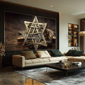 Quadro Decorativo Encantos de Jerusalém: Sinta a Fé - quadros decorativos para sala 1 Tela, 1 Tela Horizontal - em ambiente decorado