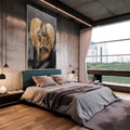Quadro Decorativo: Inspiradora Oração de Jesus - quadros decorativos 1 Tela Vertical, 3 Telas - em escritorio elegante