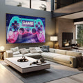 Quadro Decorativo | Controle com Aura Glimmer - quadros decorativos 1 Tela, 1 Tela Horizontal - em sala moderna