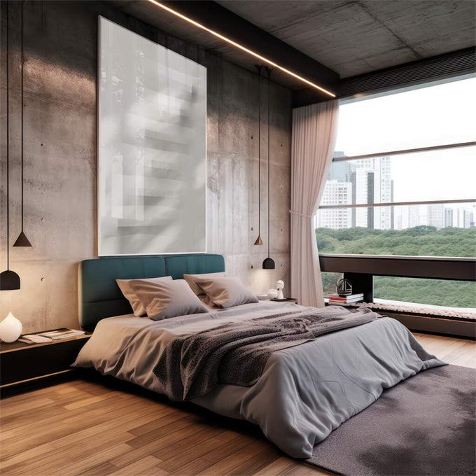 Quadro Decorativo Minimalismo Elegante - Harmonize Seu Espaço - quadros decorativos 1 Tela Vertical, 3 Telas - em escritorio elegante