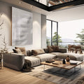 Quadro Decorativo Minimalismo Elegante - Harmonize Seu Espaço - quadros decorativos para sala 1 Tela Vertical, 3 Telas - em living room premium