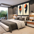 Quadro Decorativo Abstração Geométrica - Forma e Movimento - quadros decorativos 2 Telas, abstrato - em escritorio elegante