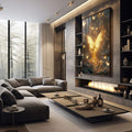 Quadro Decorativo Transformação Mágica da Natureza - quadros decorativos para sala 1 Tela Vertical, 3 Telas - em quarto contemporaneo