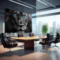 Quadro Decorativo A Grande Visão do Rei - quadros decorativos 1 Tela, 1 Tela Horizontal - em sala moderna