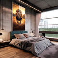 Quadro Decorativo A Majestade em Movimento - quadros decorativos para sala 1 Tela Vertical, 3 Telas - em living room premium