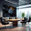 Quadro Decorativo Surrealismo da Mulher - quadros decorativos 1 Tela, 1 Tela Horizontal - em sala moderna