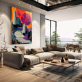 Quadro Decorativo Escadaria Cósmica - quadros decorativos para sala 1 Tela Vertical, 3 Telas - em quarto contemporaneo