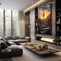 Quadro Decorativo O caminho para Cristo - quadros decorativos para sala 1 Tela Vertical, 3 Telas - em quarto contemporaneo