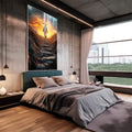 Quadro Decorativo O caminho para Cristo - quadros decorativos para sala 1 Tela Vertical, 3 Telas - em living room premium