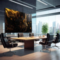 Quadro Decorativo Leão Majestoso e seu Esplendor - quadros decorativos 1 Tela, 1 Tela Horizontal - em sala moderna