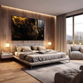Quadro Decorativo Leão Majestoso e seu Esplendor - quadros decorativos para sala 1 Tela, 1 Tela Horizontal - em quarto contemporaneo