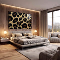 Quadro Decorativo Elegância em Pele de Onça - quadros decorativos 1 Tela, 1 Tela Horizontal - em escritorio elegante