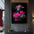 Quadro Decorativo A Nova Era Grega - quadros decorativos para sala 1 Tela Vertical, 3 Telas - em ambiente decorado