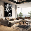 Quadro Decorativo Minimalista Mulher em Preto e Branco - quadros decorativos para sala 1 Tela Vertical, 3 Telas - em quarto contemporaneo