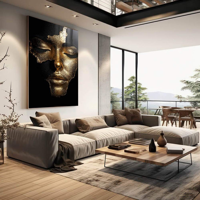 Quadro Decorativo A Beleza da Mulher - quadros decorativos para sala 1 Tela Vertical, 3 Telas - em quarto contemporaneo