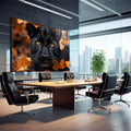 Quadro Decorativo A Grandeza da Pantera - quadros decorativos 1 Tela, 1 Tela Horizontal - em sala moderna