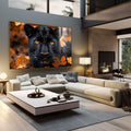 Quadro Decorativo A Grandeza da Pantera - quadros decorativos para sala 1 Tela, 1 Tela Horizontal - em living room premium