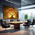 Quadro Decorativo O Renascimento da Vida na Árvore - quadros decorativos para sala 1 Tela, 1 Tela Horizontal - em quarto contemporaneo