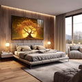 Quadro Decorativo O Renascimento da Vida na Árvore - quadros decorativos 1 Tela, 1 Tela Horizontal - em escritorio elegante