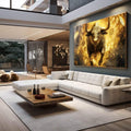 Quadro Decorativo Simbolismo Do Sucesso Financeiro - quadros decorativos para sala 1 Tela, 1 Tela Horizontal - em living room premium
