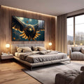 Quadro Decorativo Elegância do Falcão Arte que Inspira - quadros decorativos 1 Tela, 1 Tela Horizontal - em escritorio elegante