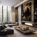 Quadro Decorativo O Olhar de Esperança Jesus em Inspiração e Fé - quadros decorativos 1 Tela Vertical, 3 Telas - em escritorio elegante