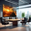 Quadro Decorativo Emocionante Cristo O Todo Poderoso - quadros decorativos 1 Tela, 1 Tela Horizontal - em sala moderna