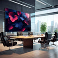 Quadro Decorativo de Flores em Tons Escuros - quadros decorativos para sala 1 Tela, 1 Tela Horizontal - em quarto contemporaneo