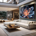 Quadro Decorativo Beleza Sobre Pétalas - quadros decorativos para sala 1 Tela, 1 Tela Horizontal - em living room premium