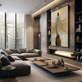 Quadro Decorativo Jesus sobre as Águas Amor e Paz - quadros decorativos para sala 1 Tela Vertical, 3 Telas - em quarto contemporaneo