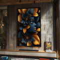 Quadro Decorativo Feminino Florescido Arte Que Encanta - quadros decorativos para sala 1 Tela Vertical, 3 Telas - em ambiente decorado