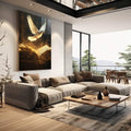 Quadro Decorativo O Segredo da Paz - quadros decorativos para sala 1 Tela Vertical, 3 Telas - em quarto contemporaneo