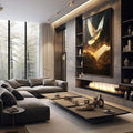 Quadro Decorativo O Segredo da Paz - quadros decorativos para sala 1 Tela Vertical, 3 Telas - em living room premium